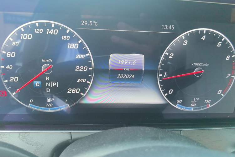 Used Mercedes-Benz E-Class 2016 E 300 L Stylish Model Odometer Close Up