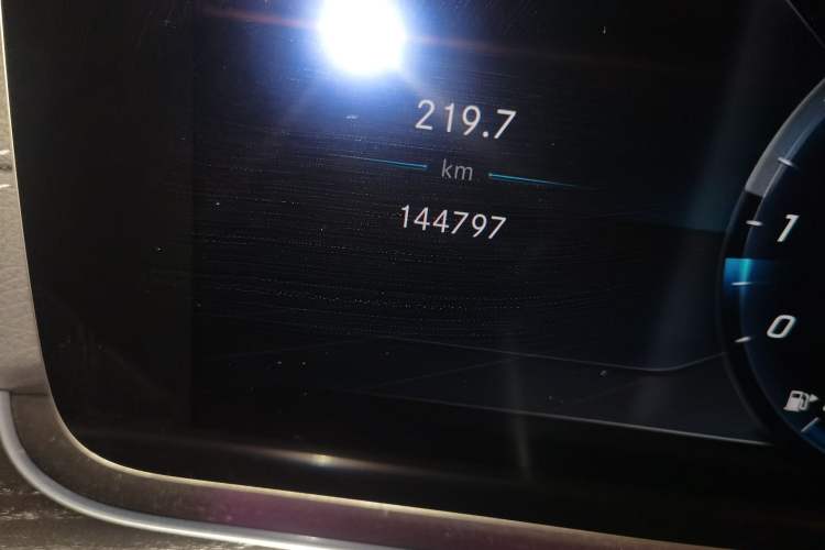 Used Mercedes-Benz E-Class 2016 E 300 L Sporty and Stylish Model Odometer Close Up