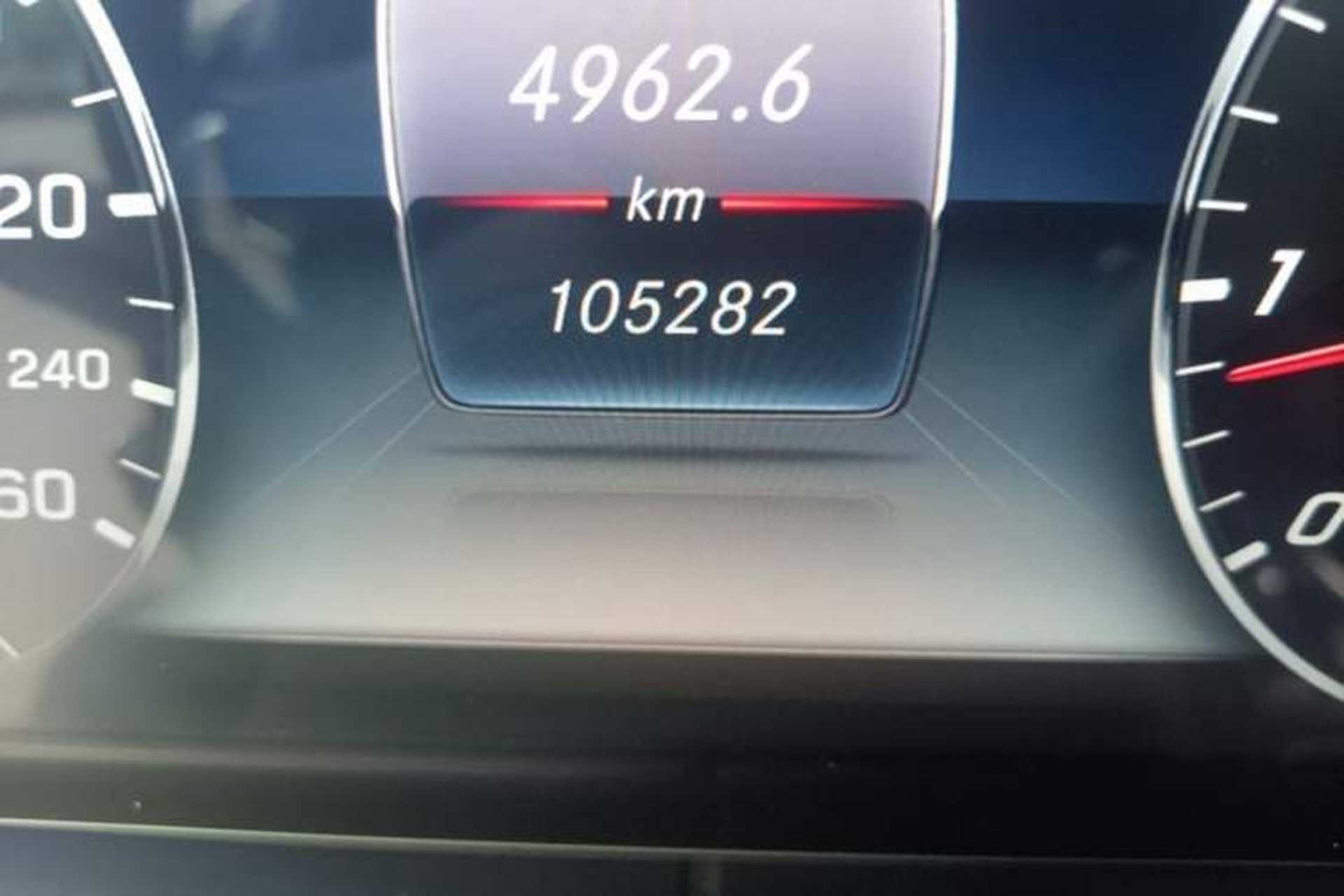 Used Mercedes-Benz E-Class 2016 E 200 L Odometer Close Up