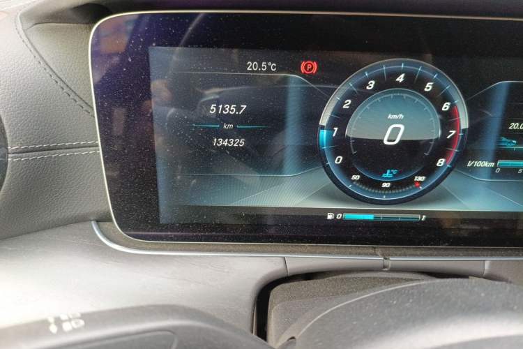 Used Mercedes-Benz E-Class 2016 E 300 L Sporty and Stylish Model Odometer Close Up