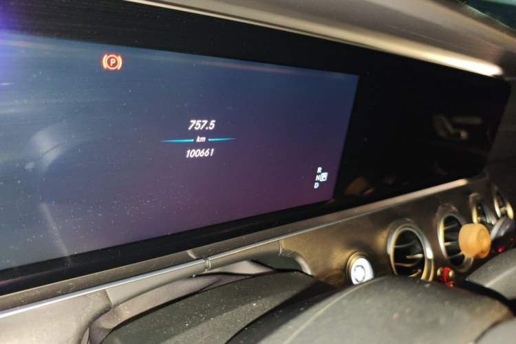 Used Mercedes-Benz E-Class 2016 E 300 L Sporty and Stylish Model Odometer Close Up