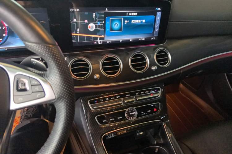 Used Mercedes-Benz E-Class 2016 E 300 L Sporty and Stylish Model Audio And AC Panel