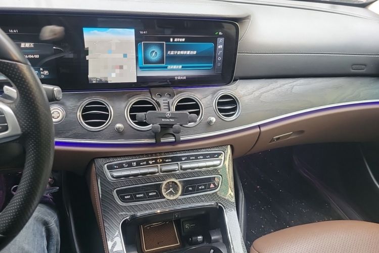 Used Mercedes-Benz E-Class 2016 E 300 L Sporty and Stylish Model Audio And AC Panel