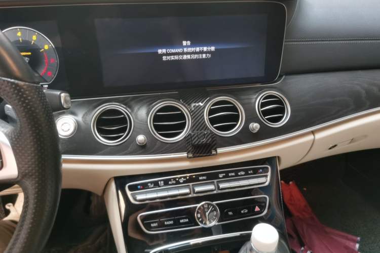 Used Mercedes-Benz E-Class 2016 E 300 L Sporty and Stylish Model Audio And AC Panel
