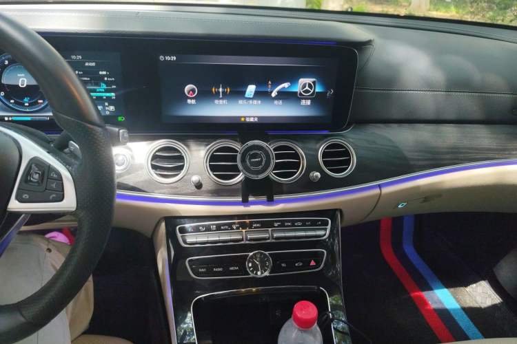 Used Mercedes-Benz E-Class 2016 E 300 L Sporty and Stylish Model Audio And AC Panel