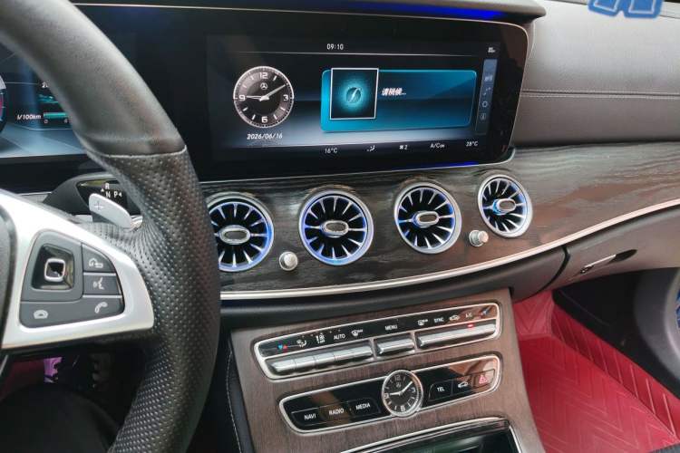 Used Mercedes-Benz E-Class 2016 E 300 L Sporty and Stylish Model Audio And AC Panel