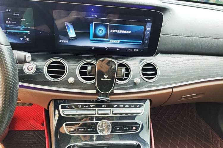 Used Mercedes-Benz E-Class 2016 E 300 L Sporty and Stylish Model Audio And AC Panel