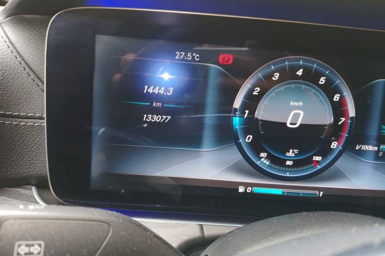 Used Mercedes-Benz E-Class 2016 E 300 L Sporty and Stylish Model Odometer Close Up