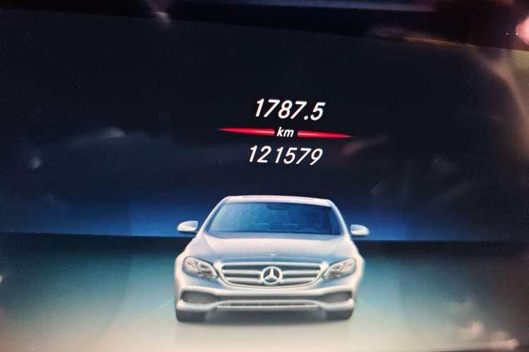 Used Mercedes-Benz E-Class 2016 E 300 L Sporty and Stylish Model Odometer Close Up