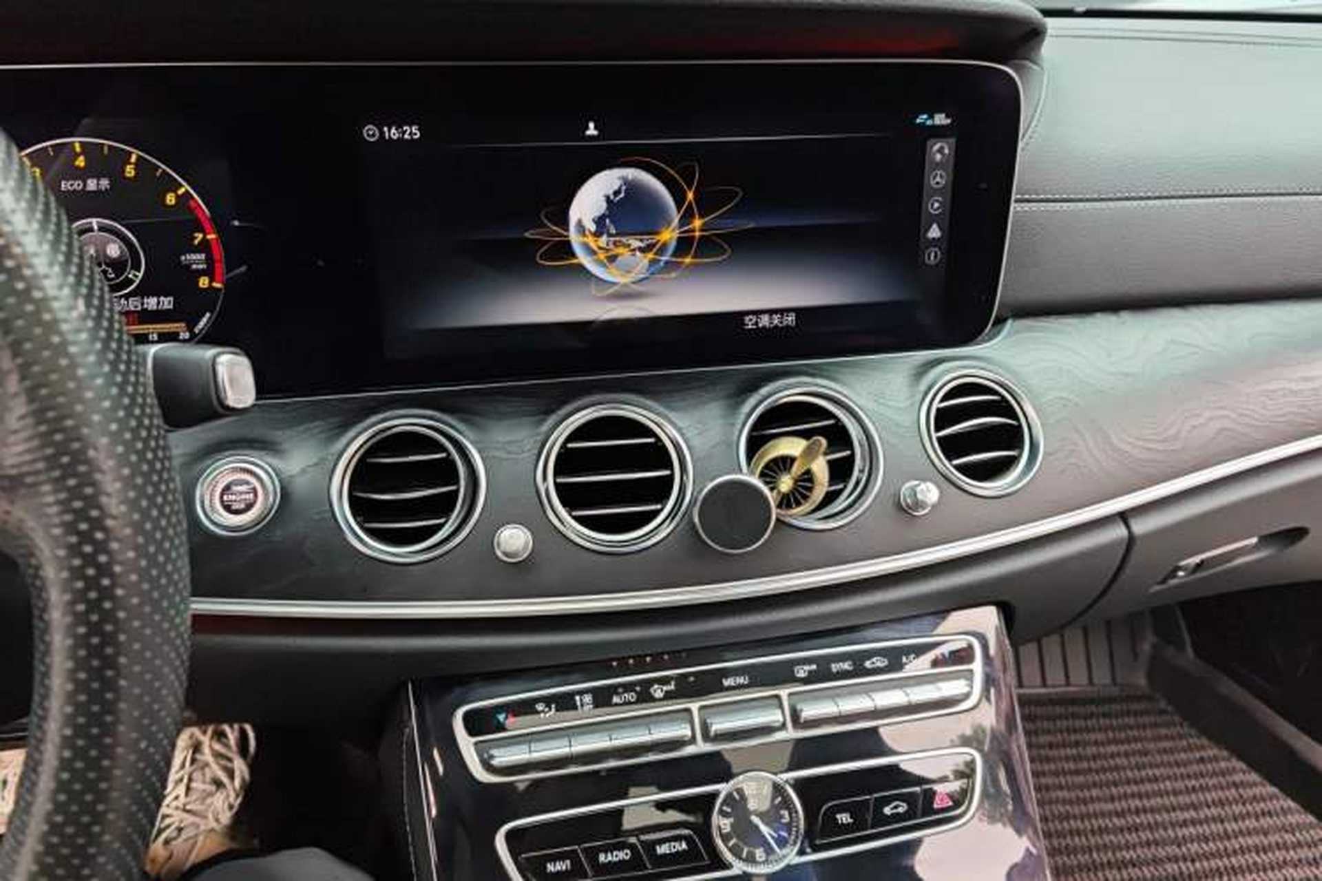 Used Mercedes-Benz E-Class 2016 E 300 L Sporty and Stylish Model Audio And AC Panel