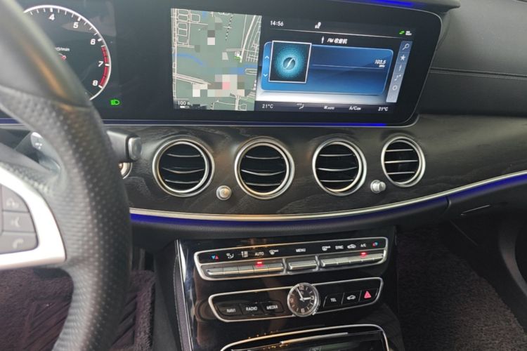 Used Mercedes-Benz E-Class 2016 E 300 L Sporty and Stylish Model Audio And AC Panel