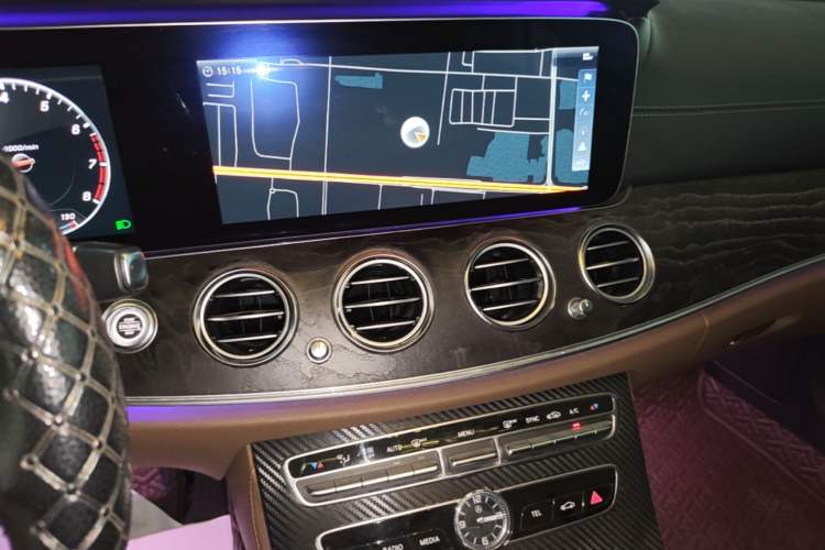 Used Mercedes-Benz E-Class 2016 E 300 L Sporty and Stylish Model Audio And AC Panel
