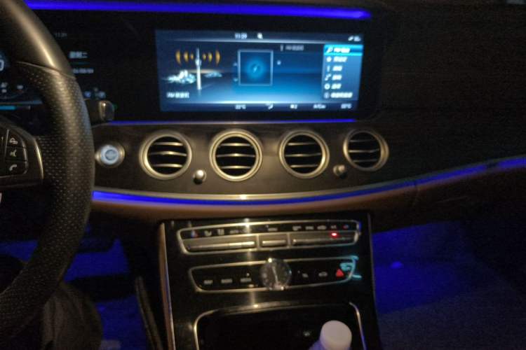 Used Mercedes-Benz E-Class 2016 E 300 L Sporty and Stylish Model Audio And AC Panel