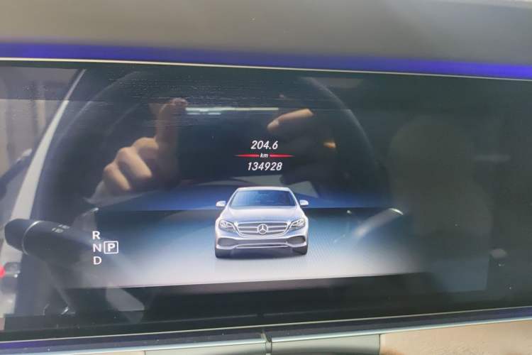 Used Mercedes-Benz E-Class 2016 E 300 L Luxury Model Odometer Close Up