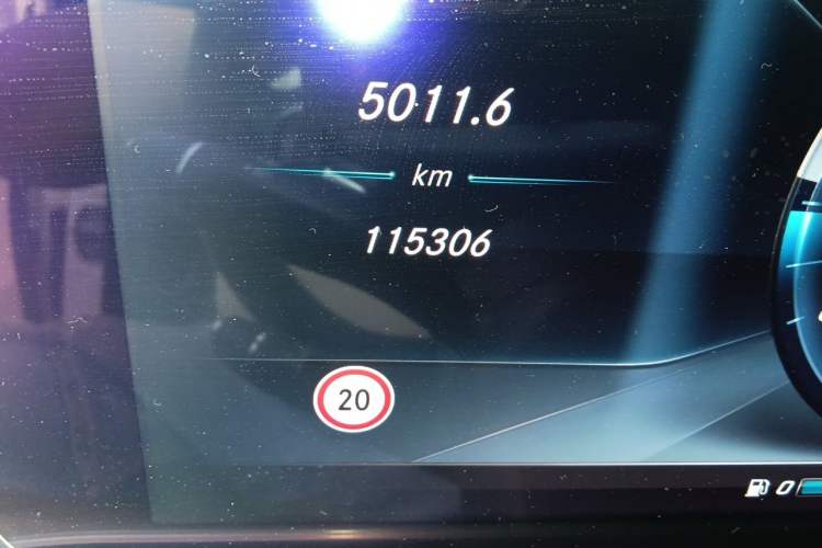 Used Mercedes-Benz E-Class 2016 E 300 L Sporty and Stylish Model Odometer Close Up