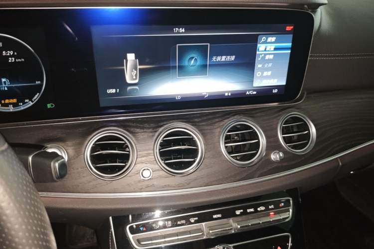 Used Mercedes-Benz E-Class 2017 E 300 L Sporty and Stylish Model Audio And AC Panel