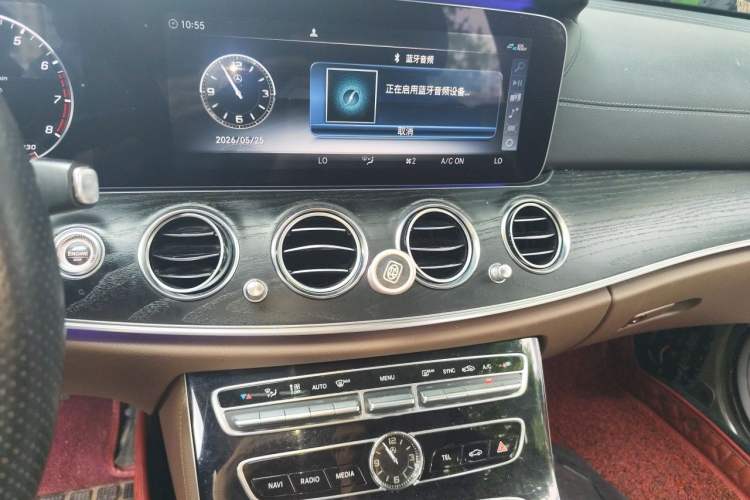 Used Mercedes-Benz E-Class 2017 E 300 L Sporty and Stylish Model Audio And AC Panel