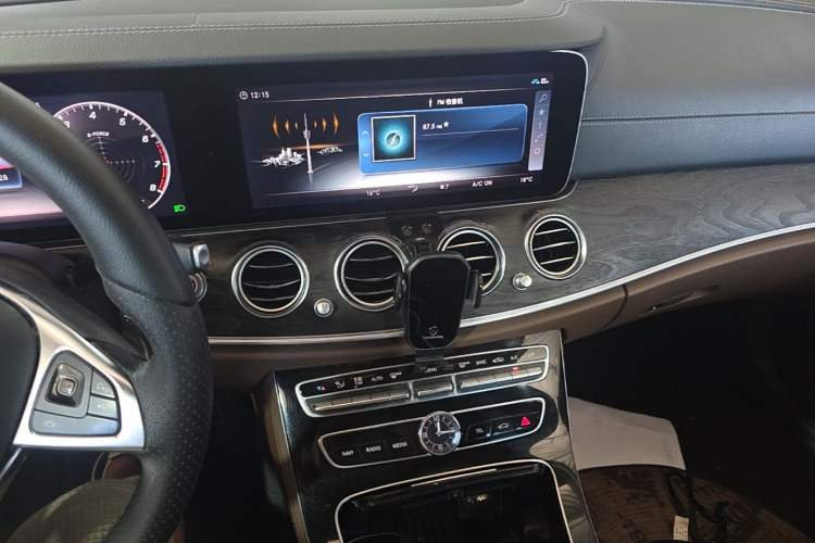 Used Mercedes-Benz E-Class 2017 E 300 L Sporty and Stylish Model Audio And AC Panel