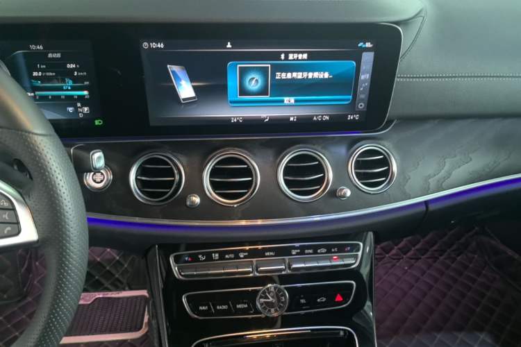 Used Mercedes-Benz E-Class 2017 E 300 L Sporty and Stylish Model Audio And AC Panel