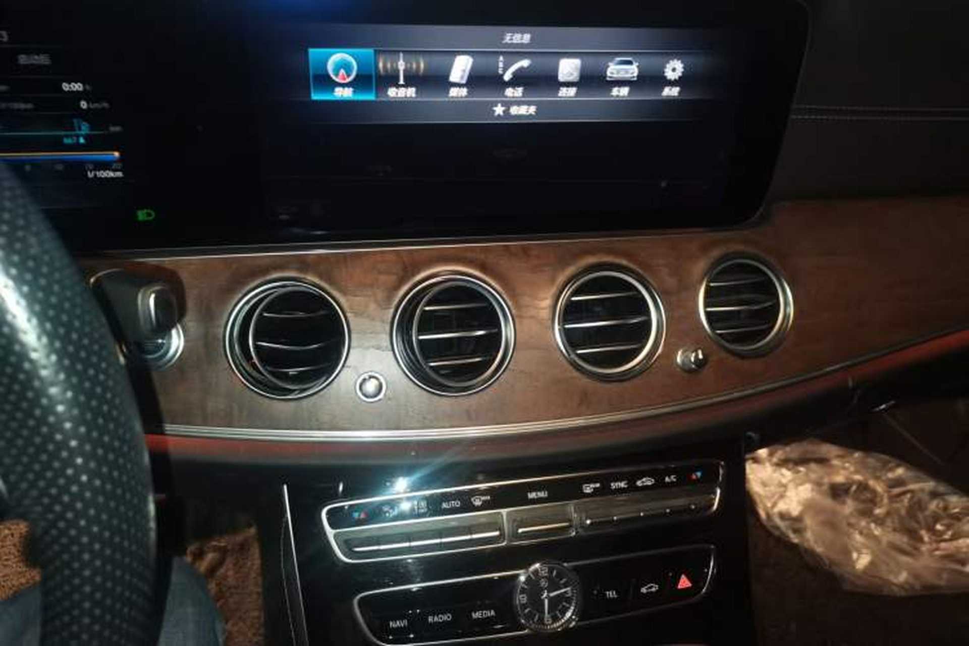Used Mercedes-Benz E-Class 2017 E 300 L Sporty and Stylish Model Audio And AC Panel