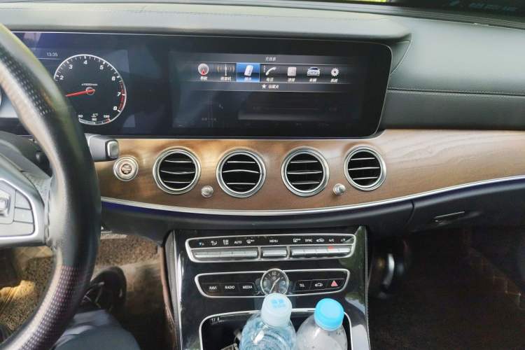 Used Mercedes-Benz E-Class 2017 E 300 L Sporty and Stylish Model Audio And AC Panel