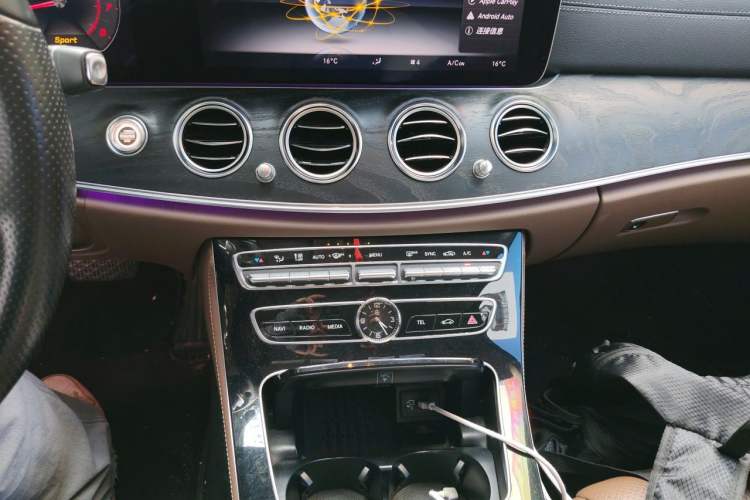 Used Mercedes-Benz E-Class 2017 E 300 L Sporty and Stylish Model Audio And AC Panel