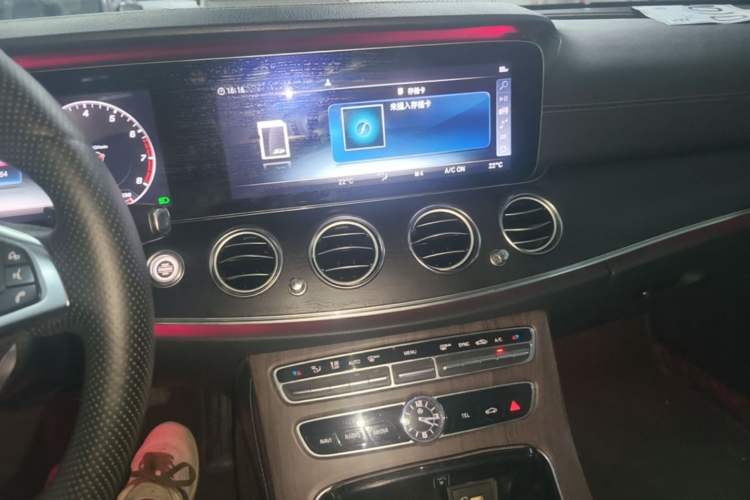 Used Mercedes-Benz E-Class 2017 E 300 L Sporty and Stylish Model Audio And AC Panel