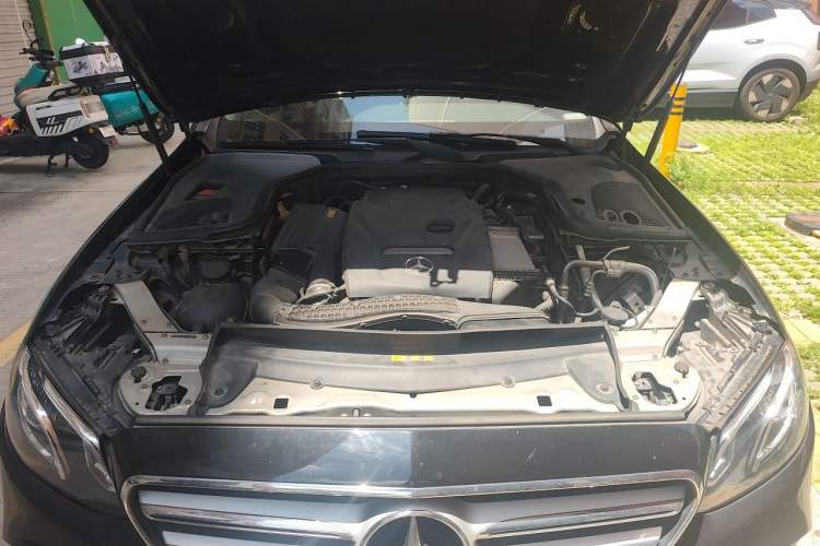 Used Mercedes-Benz E-Class 2017 E 300 L Sporty and Stylish Model Engine Bay