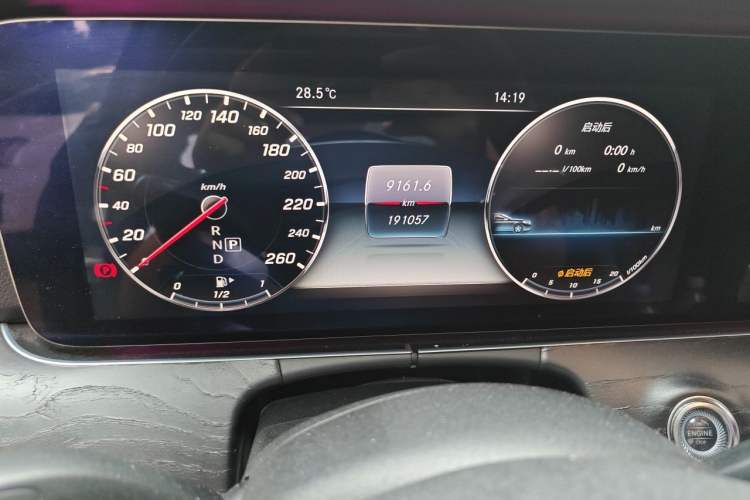 Used Mercedes-Benz E-Class 2017 E 300 L Sport Luxury Edition Odometer Close Up