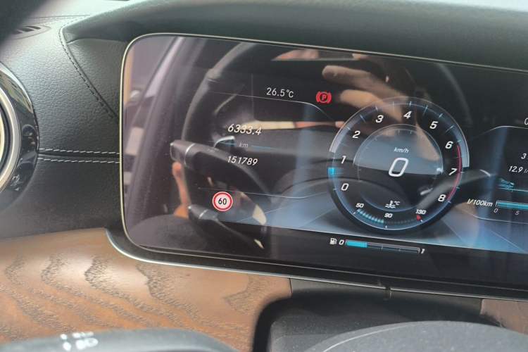 Used Mercedes-Benz E-Class 2017 E 300 L Luxury Model Odometer Close Up