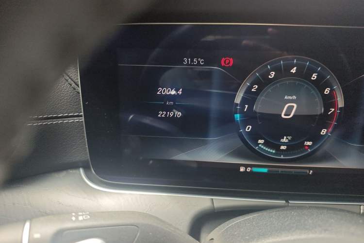 Used Mercedes-Benz E-Class 2017 E 300 L Sporty and Stylish Model Odometer Close Up
