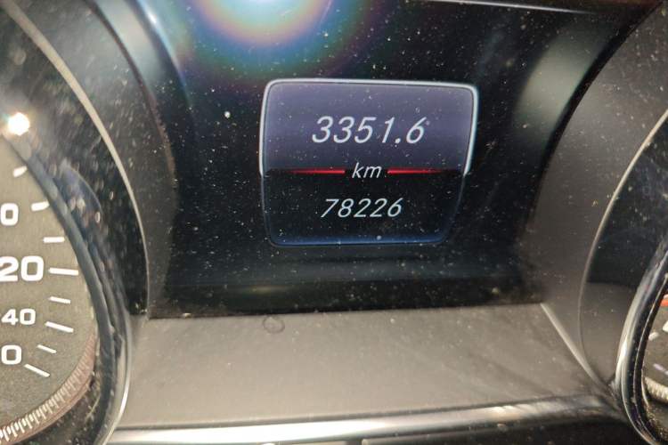 Used Mercedes-Benz E-Class 2017 E 300 Sport Edition Odometer Close Up
