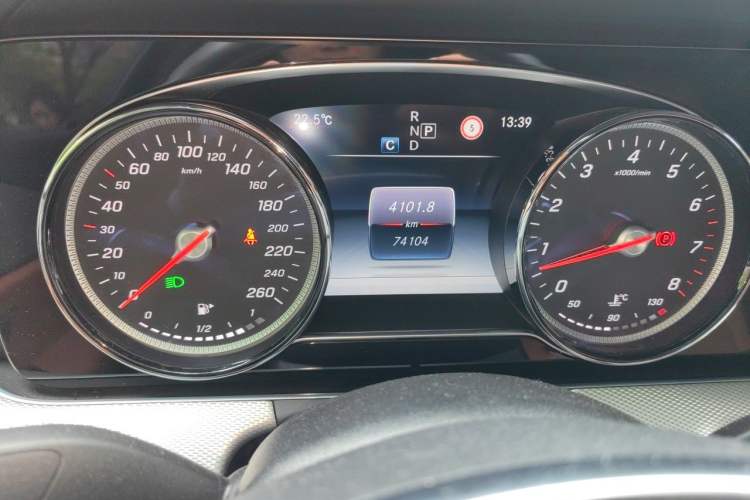 Used Mercedes-Benz E-Class 2017 Facelift E 200 Sport 4MATIC Odometer Close Up