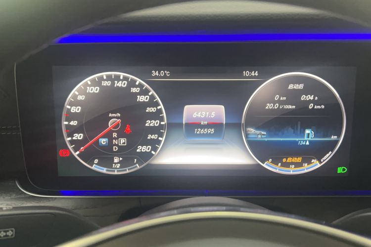 Used Mercedes-Benz E-Class 2017 E 300 L Sporty and Stylish Model Odometer Close Up