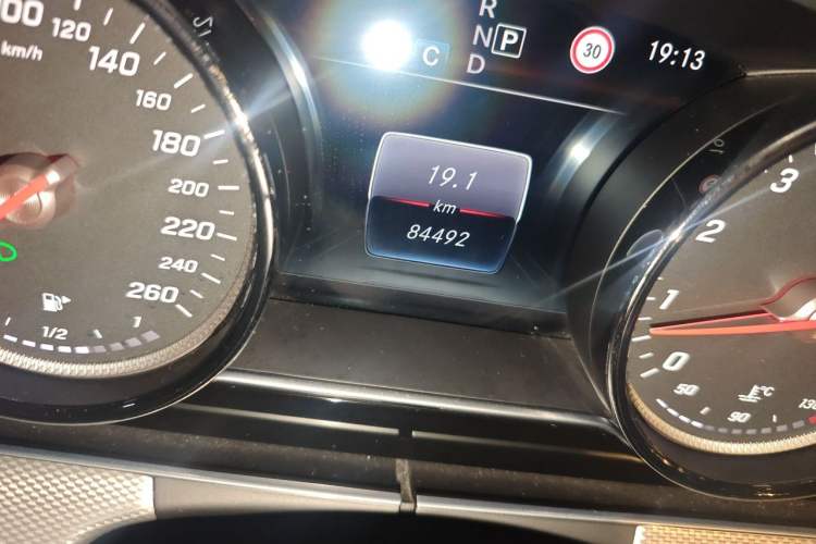 Used Mercedes-Benz E-Class 2017 Restyled E 300 Sport Edition Odometer Close Up