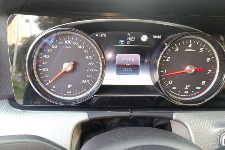 Used Mercedes-Benz E-Class 2017 E 300 Sport Edition Odometer Close Up