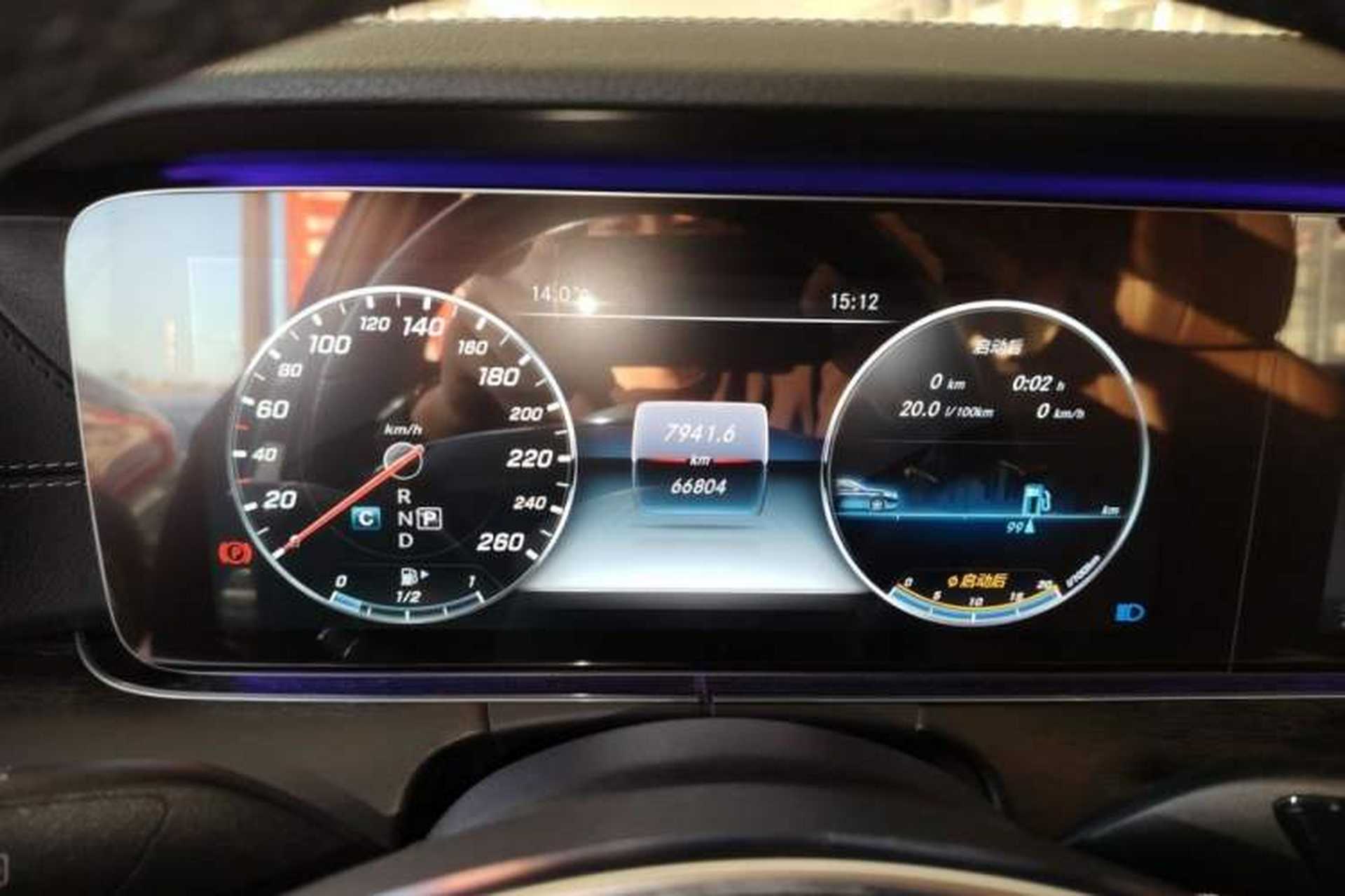Used Mercedes-Benz E-Class 2017 E 200 L 4MATIC Odometer Close Up