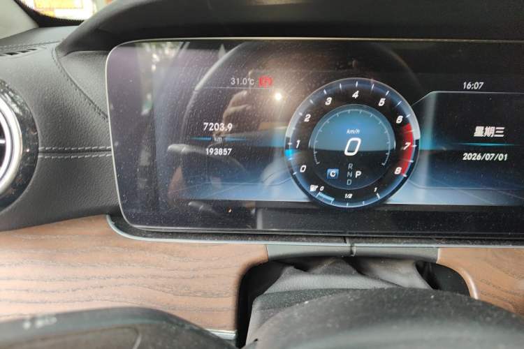 Used Mercedes-Benz E-Class 2017 E 300 L Luxury Model Odometer Close Up