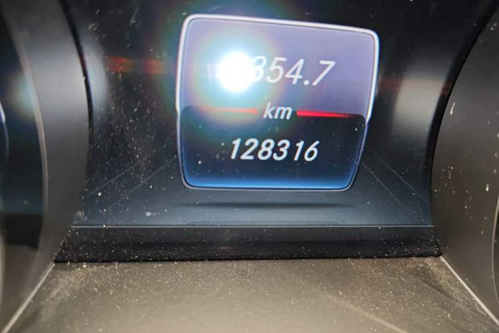 Used Mercedes-Benz E-Class 2017 E 200 Sport 4MATIC Odometer Close Up