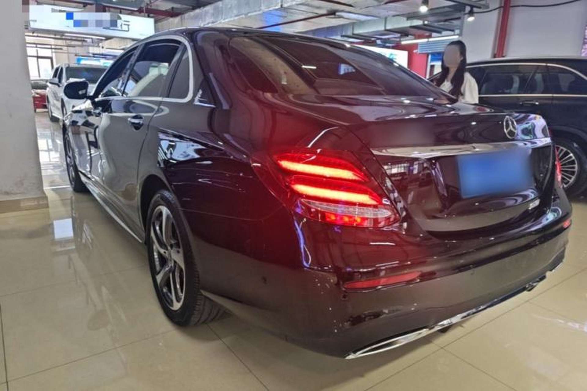 Used Mercedes-Benz E-Class 2017 E 300 L Sporty and Stylish Model Rear Left 45 Deg