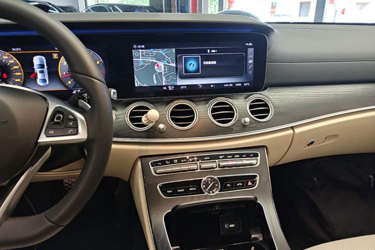 Used Mercedes-Benz E-Class 2017 E 300 L Sporty and Stylish Model Audio And AC Panel