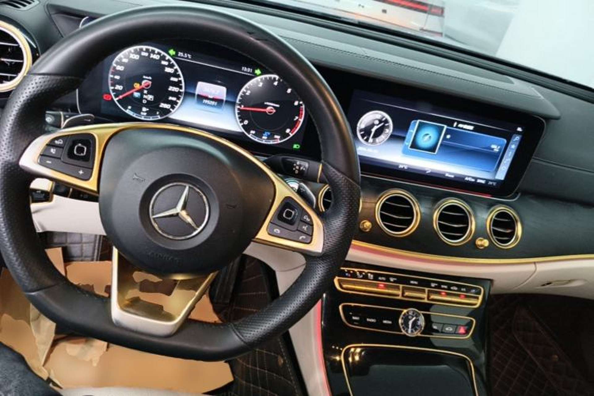 Used Mercedes-Benz E-Class 2017 E 300 L Sporty and Stylish Model Center Console