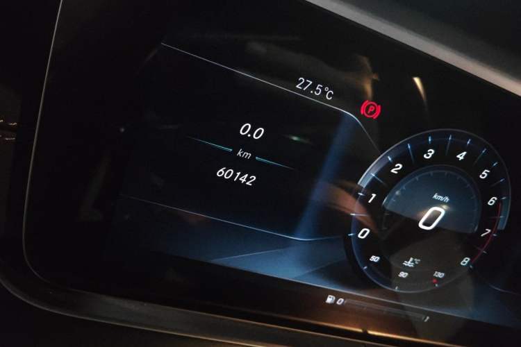 Used Mercedes-Benz E-Class 2017 E 300 L Sporty and Stylish Model Odometer Close Up