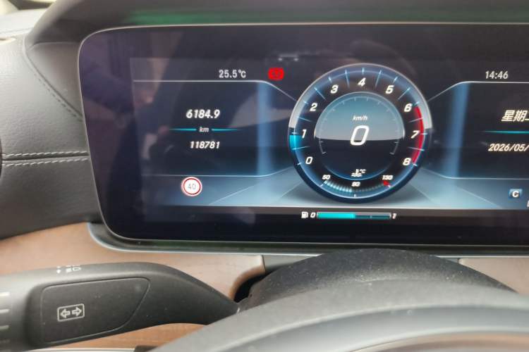 Used Mercedes-Benz E-Class 2017 E 300 L Luxury Model Odometer Close Up