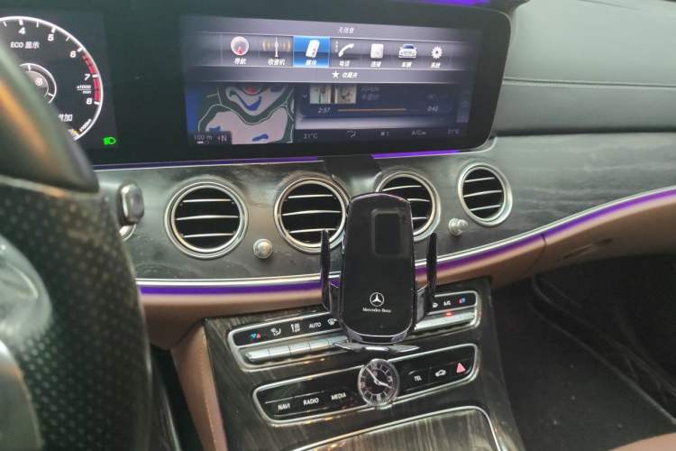 Used Mercedes-Benz E-Class 2017 E 300 L Sporty and Stylish Model Audio And AC Panel