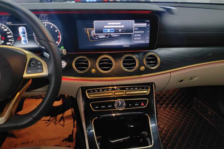 Used Mercedes-Benz E-Class 2017 E 300 L Sporty and Stylish Model Audio And AC Panel