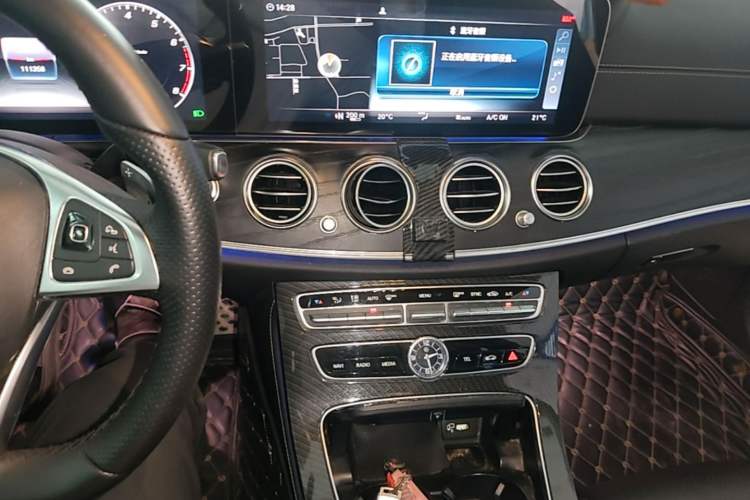Used Mercedes-Benz E-Class 2017 E 300 L Sporty and Stylish Model Audio And AC Panel