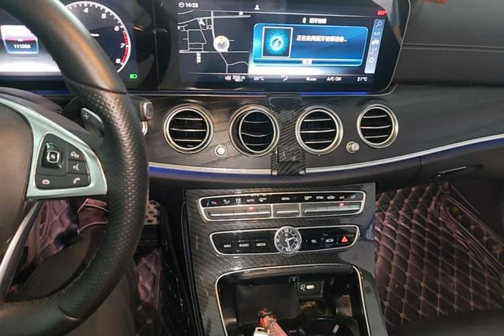 Used Mercedes-Benz E-Class 2017 E 300 L Sporty and Stylish Model Audio And AC Panel