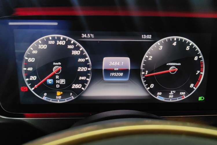Used Mercedes-Benz E-Class 2017 E 300 L Sporty and Stylish Model Instrument Cluster