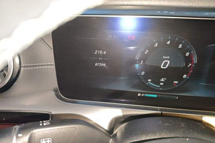 Used Mercedes-Benz E-Class 2017 E 300 Coupe Odometer Close Up